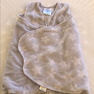 Halo Sleep Sack Swaddle Small Grey Stars 3-6